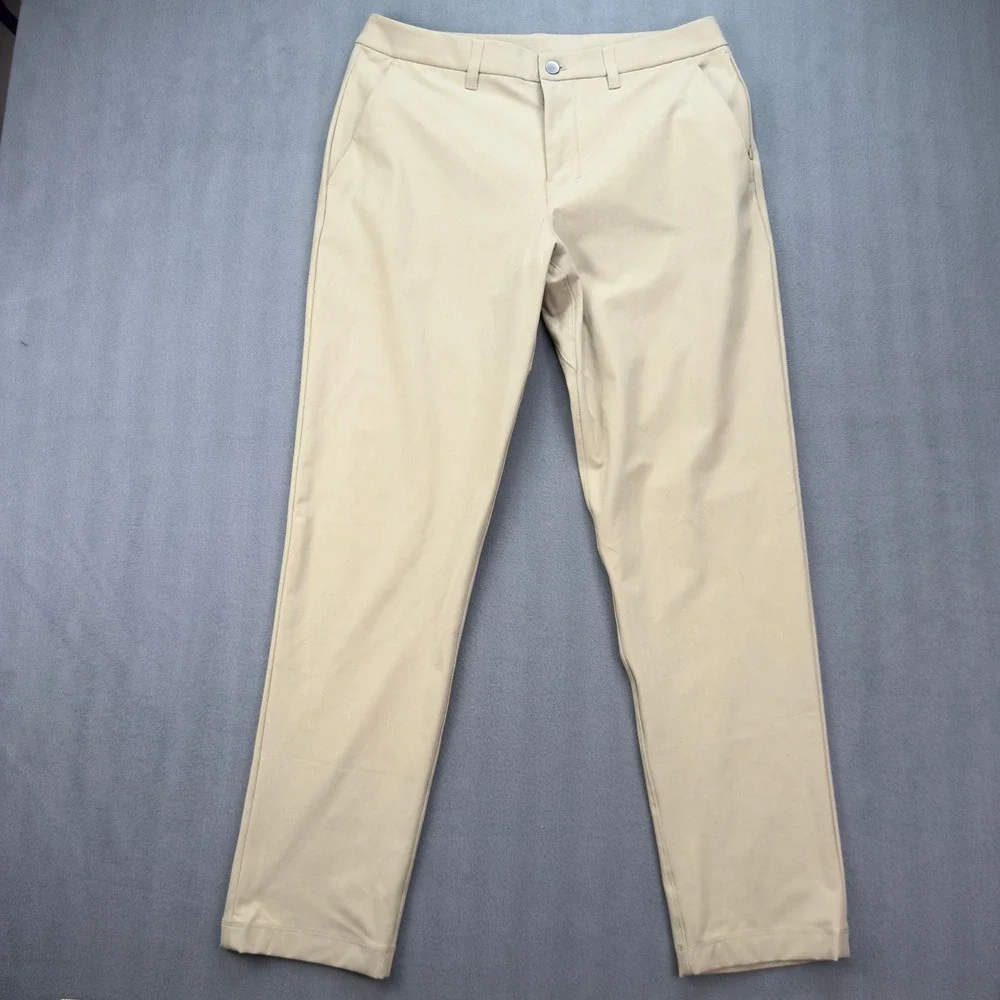 Lululemon Commission Pant Classic Tan Khaki Men 32 LM5AOSS
